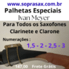 PALHETA IVAN MEYER escolha entre : Clarinete , Soprano, Alto ,Tenor ,Barítono ou Clarone