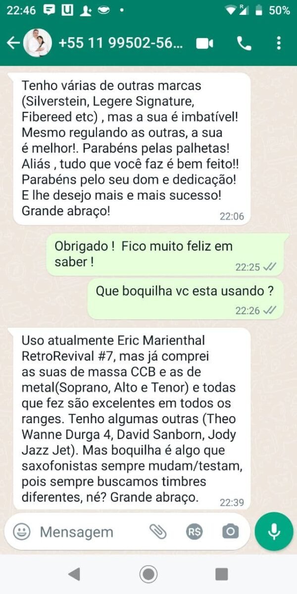PALHETA IVAN MEYER- Soprano, Alto ou Tenor (reguladas a mão) - Imagem 7