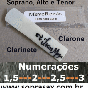 PALHETA IVAN MEYER escolha entre : Clarinete , Soprano, Alto ,Tenor ,Barítono ou Clarone